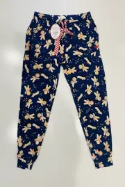 Peter Alexander ladies Gingerbread Man pyjama pants men Unisex Small RRP $69.95