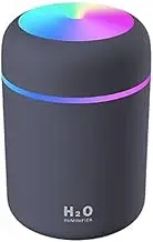 MVCS Portable Ultrasonic Mini USB Powered Air Humidifier, LED Water Mist Aroma Diffuser Spray Home Aromatherapy. Portable Home/Car Moisturized Spray Air Humidifier with Atmosphere Lighting (Navy)