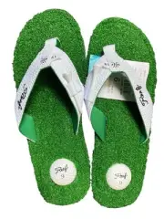 Reef Men's Mulligan II Flip Flop Sandals Golf Bottle Opener Turf Grass Mens 9