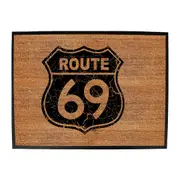 Route 69 Sign - Funny Novelty Doormat Man Cave Floor mat