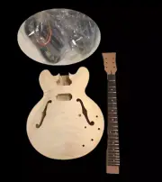 Electric guitar semi-finished unassembled kits,ES-335 Electric guitar #8