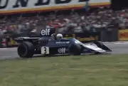 Jody Scheckter Tyrrell 007 Ford 1st position British GP 1974 Old Photo 1