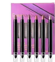 Shimmer Eyeshadow Stick,Brightener Eye Shadow Sticks Set of 6 - Smudge-proof Shadow Stick Shimmer Eye Highlighter Brightener for Women