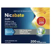 Nicabate Gum 2mg Extra Strength Mint 200 Pack