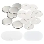 1.44" Blank Button Making ,10Pcs Round Badge Parts for Button Maker Machine