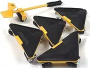 5-Piece Set of Triangle Iron Mover Portable Portable Mover Heavy Object Moving Tool Furniture Moving Hand Tool Accessories(C)