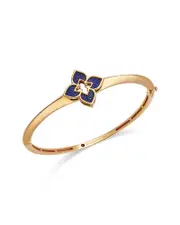 Roberto Coin 18K Rose Gold Blue Lapis Venetian Princess Bangle Bracelet