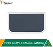 D-Shape Fixed Window Caravan Motor Home Horse "WHT FRAME"D/T 1200mm(w)X550 mm(h)