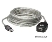 Manhattan 16ft USB 2.0 Type-A Male/Female Active (Booster) Extension Cable