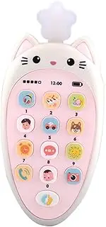 Kisangel 1Pc Bilingual Phone for Early Educational Learning Device Bright Color Simulation Phone Safe and Fun for Early Childhood Development
