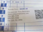 35100-10 Time Cards for Pyramid 3500 / 3600ss / 3700 / 3000HD about 120