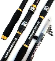 LLEIIshen Fishing Rod Spinning Casting Fly Ultralight Carp Fishing Hand Lure Pole 2.1 2.4 2.7 3.0 3.6m Feeder Gear Sea Ocean/1636