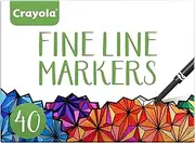 Crayola 40ct Fineline Markers Classic - Adult