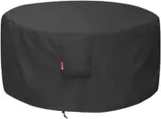 Waterproof Fire Pit Cover for 38-44 Inch Solo Stove - Black