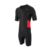 Zone3 Activate Men's Short Sleeve Trisuit - Black / Red Size S