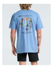 [Vacancy & Co] Peace and Leisure Tee in Dusty Blue