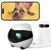 Enabot SE Wireless Camera Robot designed for pets, families A 1080p mobile pet/home security cam with obstacle avoidance, auto-recharge, two-way talk, and night vision [PETENA0001]