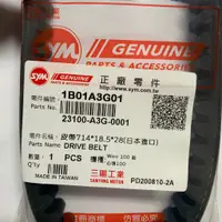 在飛比找蝦皮購物優惠-[BG] SYM 三陽原廠皮帶 A3G 皮帶 WOO100 