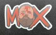 Jon Moxley (Mox) Pro Wrestling Crate Sticker. Wrestling Sticker. Non-Stuck.