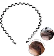 Fashion Men Women Girls Sports Metal Wave Headband Hair Band