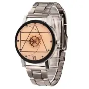 Couples Quartz Watch Men Women Stainless Steel Wrist Watch Ultra-Thin Cutting Cr