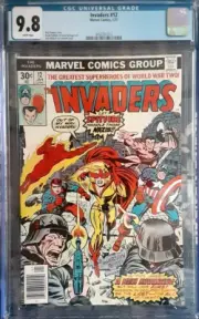 The Invaders #12 CGC 9.8 White Pages! - Roy Thomas Story w/Jack Kirby Cover