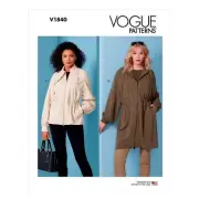 Vogue Sewing Pattern 1840, MISSES' JACKET, Size 8 - 26, NEW
