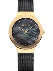 Bering 12934-132 Black Stainless Steel Womens Watch
