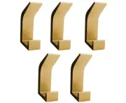 5 Pieces Towel Hooks Wall Hooks Clothes Hooks Wall Made of Stainless Steel, Rustproof, Hooks for Bathroom Toilet Towel Holder Kitchen Office Clothes Hooks