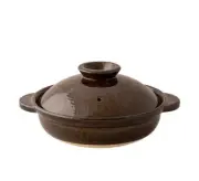 NAGATANIEN Iga Donabe Iga earthenware pot with a glaze of ame Iga ware DC-02