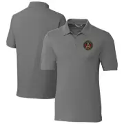 Men's-Cutter & Buck Gray Atlanta United FC Advantage Eco Tri-Blend Pique Polo