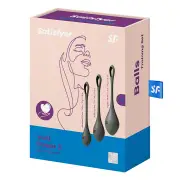 Satisfyer Yoni Power 2 Balls Training Set - # Black 1pc