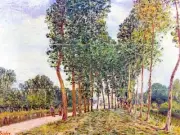 Banks of the Loing in Moret Tile Mural Kitchen Bathroom Wall Backsplash 24x18