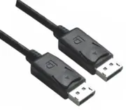 ASTROTEK DisplayPort DP Cable 2m - 20 pins Male to Male 1.2V 30AWG Gold Plated Assembly type Black PVC Jacket RoHS CB8W-RC-DP2