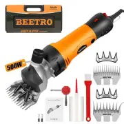 BEETRO 500W Electric Professional Sheep Shears, 6 Speeds Sheep Clippers, with...