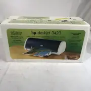 NEW! HP Deskjet 3420 Color Inkjet Printer Black & Color Ink Photo-Quality