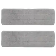 PEPPRIG microfibre pad for flat mop, grey, 12x37 cm