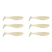 2x 3PK 5.5In Rapala Crush City Heavy Soft Plastic Paddle Tail Lures - Whitebait