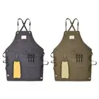 Chef Aprons Canvas Material Kitchen Aprons for Women Chef Waitress Hairstylist