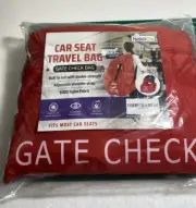 Car Seat Travel Bag for Airplane, KiddiGo Waterproof Gate Check Bag with Padded