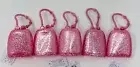 5 BATH & BODY WORKS PINK GLITTER POCKETBAC HAND SANITIZER HOLDER CASE SLEEVE LOT