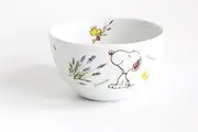 Peanuts 888496 Snoopy Herb Forest Lavender Snoopy Salad Bowl Plate, Diameter Approximately 5.1 x Height Approx. 2.8 inches (13 x 7 cm), Microwave and Dishwasher Safe, Made in Japan