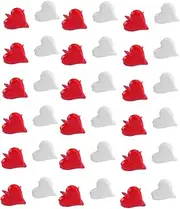 Mikinona Diy Mini Brads 100cs Heart Push Pins 11mm Two-legged Mini Nails for Home Office Decorations