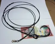 400lb Stainless Steel Coated Wire 2.5m Shark rig & Bite Zone, 20/0 circle hook