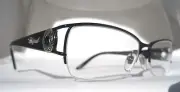 Chopard Semi Rimless VCH 852 S 0530 Eyeglasses Black Silver Frame ITALY