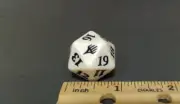 Magic the Gathering Planeswalker Spindown D20 Die White MTG Dice Brand New