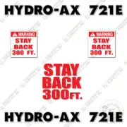 Fits Hydro-Ax 721E Decal Kit Mower Mulcher Equipment Decals Replacement Stickers