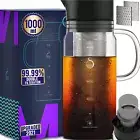 100% Airtight Cold Brew Glass Coffee Maker Iced Tea Maker Juice Water Carafe Ser