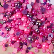 1100PCS Flatback Pearls and Rhinestone, Mixed Size 3Mm-10Mm AB