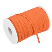 Flat Elastic Band for Sewing 1/8" x 109 Yards Orange Stretch Strap Roll